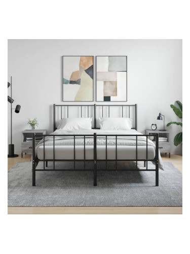 Sonata H Нощни шкафчета 2 бр сив сонома 40x35x47,5 см инженерно дърво