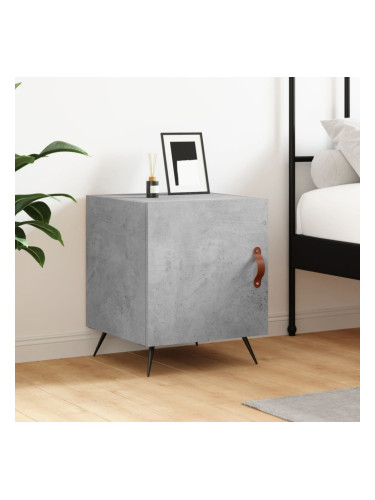 Sonata H Нощно шкафче, бетонно сиво, 40x40x50 см, инженерно дърво