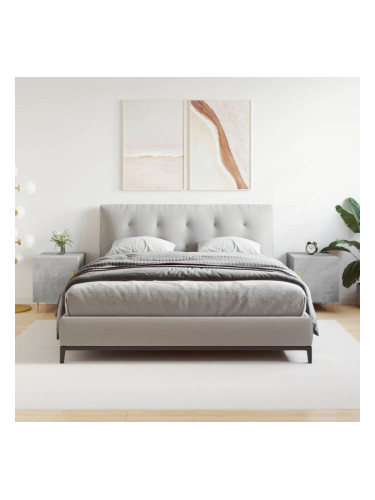 Sonata H Нощни шкафчета 2 бр бетонно сиво 40x40x50 см инженерно дърво