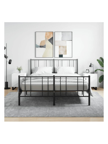 Sonata H Нощни шкафчета 2 бр бели 40x40x50 см инженерно дърво