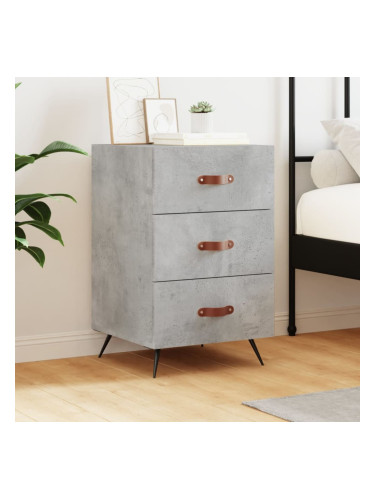 Sonata H Нощно шкафче, бетонно сиво, 40x40x66 см, инженерно дърво