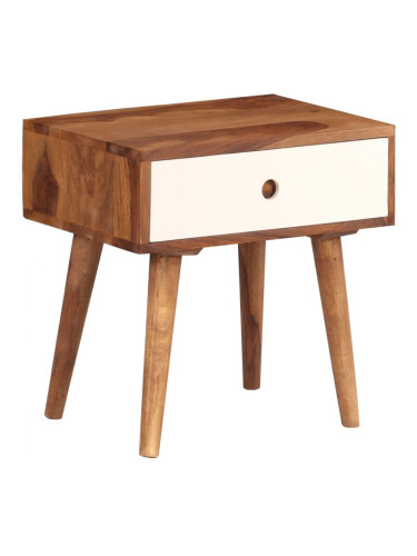 Sonata H Нощно шкафче, шишамово дърво масив, 45x30x45 см