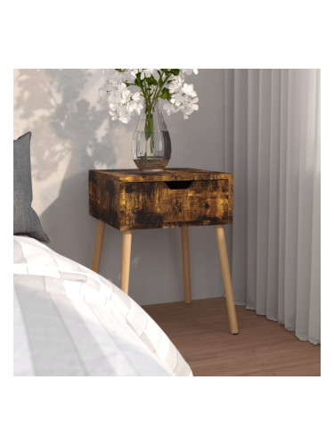 Sonata H Нощно шкафче, опушен дъб, 40x40x56 см, инженерно дърво