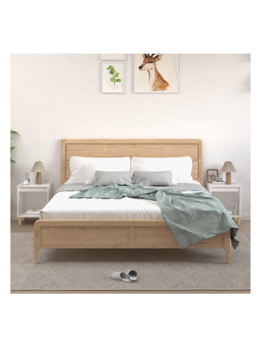 Sonata H Нощни шкафчета, 2 бр, бели, 40x35x50 см