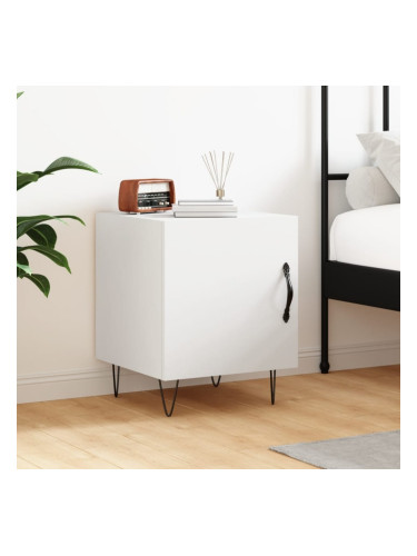 Sonata H Нощно шкафче, бяло, 40x40x50 см, инженерно дърво