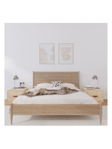 Sonata H Нощни шкафчета, 2 бр, 40x34x35 см, борово дърво масив