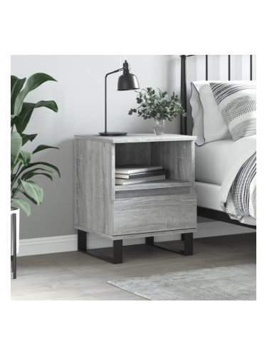 Sonata H Нощно шкафче сив сонома 40x35x50 см инженерно дърво