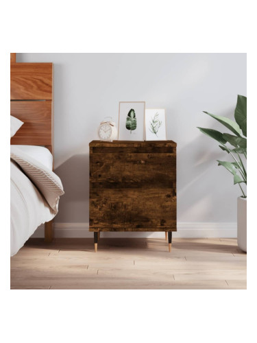 Sonata H Нощно шкафче опушен дъб 40x35x50 см инженерно дърво