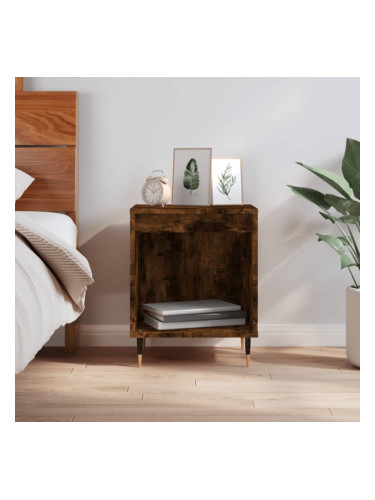 Sonata H Нощно шкафче опушен дъб 40x35x50 см инженерно дърво