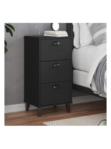 Sonata H Нощно шкафче VIKEN, черно, инженерно дърво