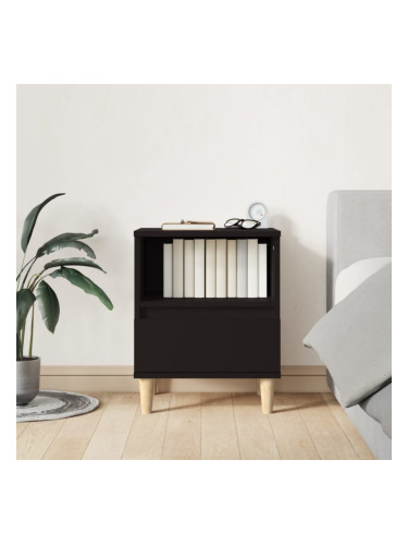 Sonata H Нощно шкафче, черно,40x35x50 см