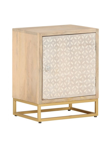 Sonata H Нощно шкафче, 40x30x50 см, мангово дърво масив и желязо