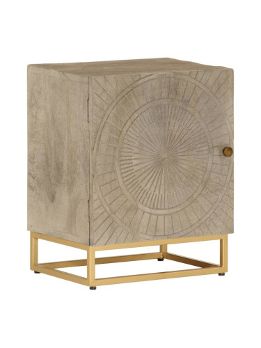 Sonata H Нощно шкафче, 40x30x50 см, мангово дърво масив и желязо