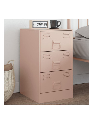 Sonata H Нощно шкафче, розово, 34,5x39x62 см, стомана