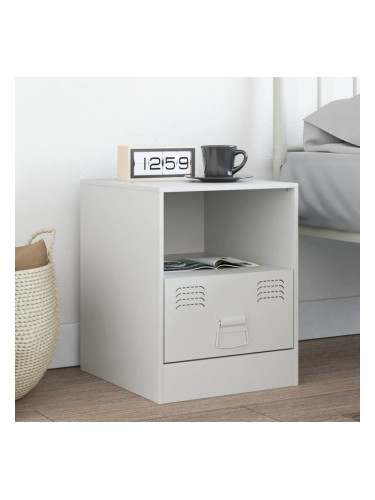 Sonata H Нощно шкафче, бяло, 34,5x39х44 см, стомана