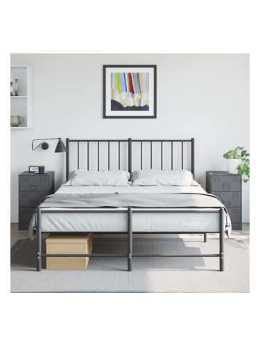 Sonata H Нощни шкафчета, 2 бр, антрацит, 34,5x39x62 см, стомана