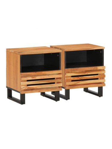 Sonata H Нощни шкафчета, 2 бр, 40x34x46 см, акация масив