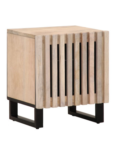 Sonata H Нощно шкафче, 40x34x46 см, избелено мангово дърво масив