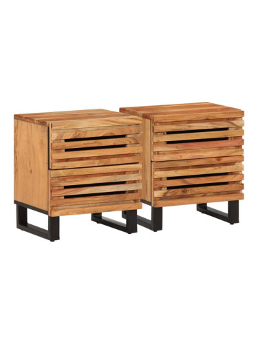 Sonata H Нощни шкафчета, 2 бр, 40x34x46 см, акация масив