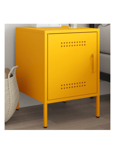 Sonata H Нощно шкафче, горчица жълто, 36x39x50,5 см, стомана
