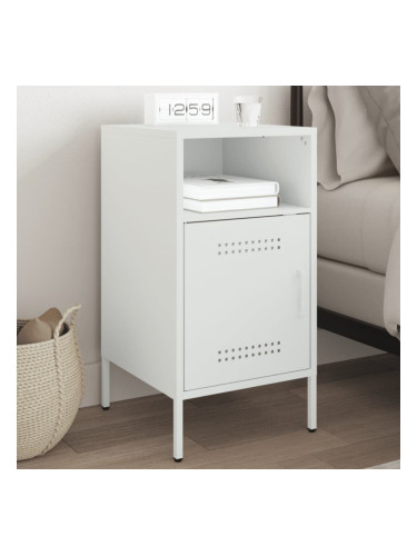 Sonata H Нощно шкафче, бяло, 36x39x68 см, стомана