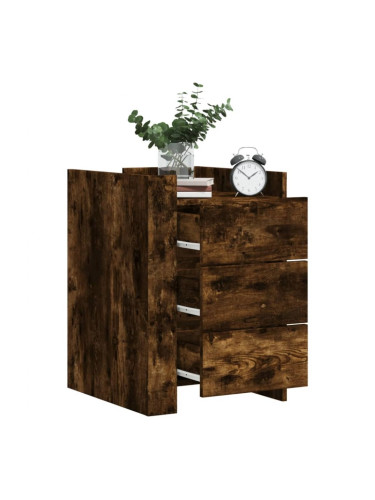 Sonata H Нощно шкафче, опушен дъб, 45x50x65 см, инженерно дърво