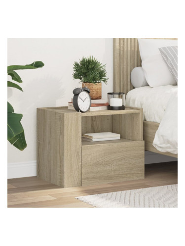 Sonata H Нощно шкафче за стенен монтаж, сонома дъб, 45x30x35 см