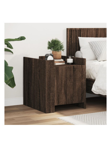 Sonata H Нощно шкафче, кафяв дъб, 45x50x50 см, инженерно дърво