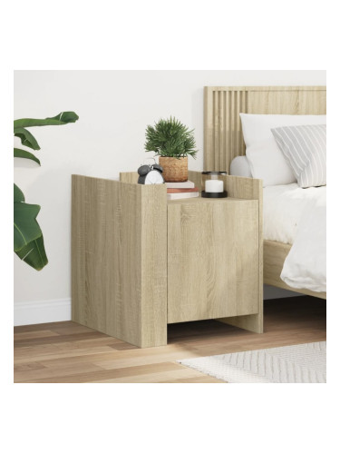 Sonata H Нощно шкафче, сонома дъб, 45x50x50 см, инженерно дърво