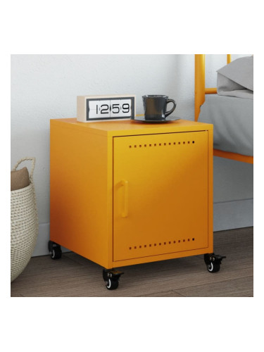 Sonata H Нощно шкафче, горчица жълто, 36x39x43,5 см, стомана
