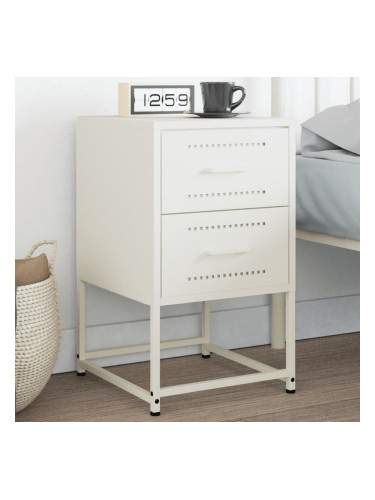 Sonata H Нощно шкафче, бял, 36x39x60,5 см, стомана