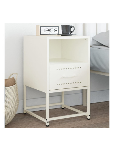 Sonata H Нощно шкафче, бял, 36x39x60,5 см, стомана