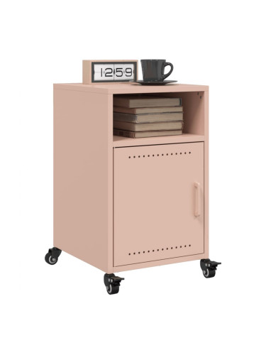 Sonata H Нощни шкафчета, 2 бр, розови, 36x39x59 см, стомана