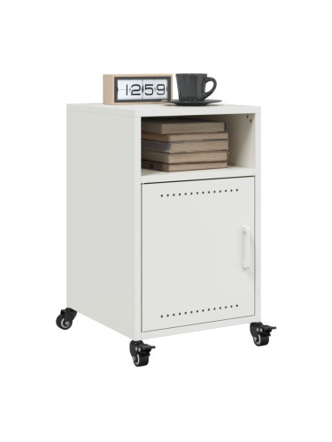 Sonata H Нощни шкафчета, 2 бр, бели, 36x39x59 см, стомана