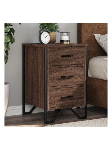 Sonata H Нощно шкафче, кафяв дъб, 40x41x60 см, инженерно дърво
