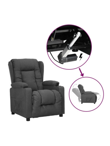 Sonata H Изправящ стол, тъмносив, текстил