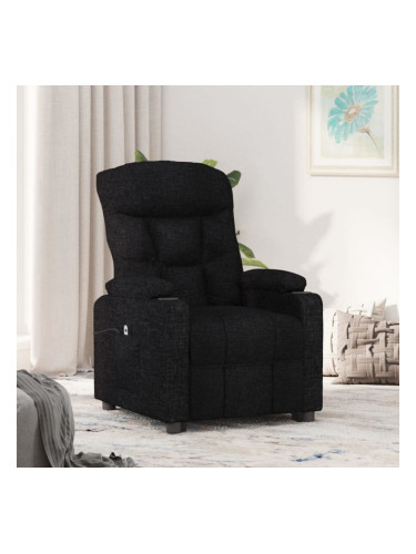 Sonata H Електрически стол реклайнер, черен, текстил