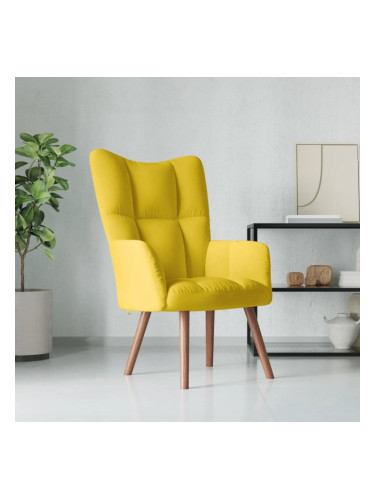 Sonata H Релакс стол, горчица жълто, кадифе