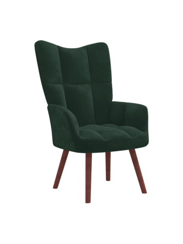 Sonata H Релакс стол, тъмнозелен, кадифе