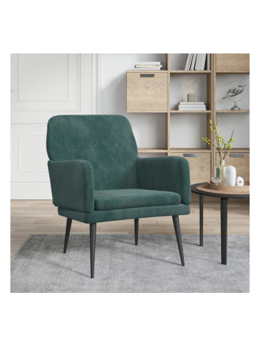 Sonata H Кресло, тъмнозелено, 62x79x79 см, кадифе