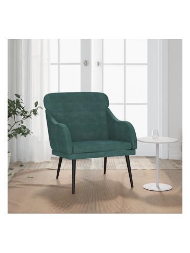 Sonata H Кресло, тъмнозелено, 63x76x80 см, кадифе