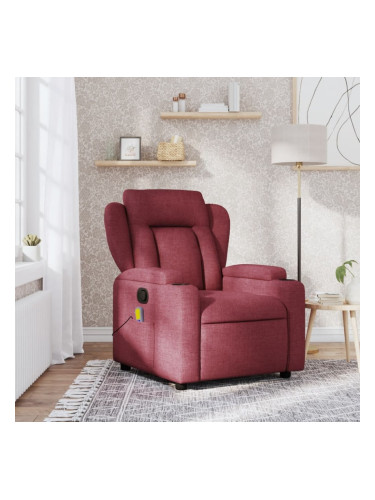 Sonata H Масажен наклоняем стол, виненочервен, текстил