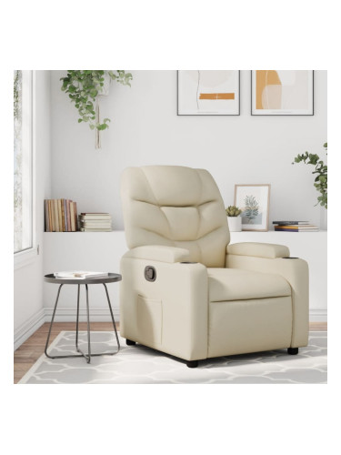 Sonata H Реклайнер, кремав, изкуствена кожа