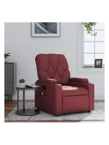 Sonata H Масажен наклоняем стол, виненочервен, изкуствена кожа