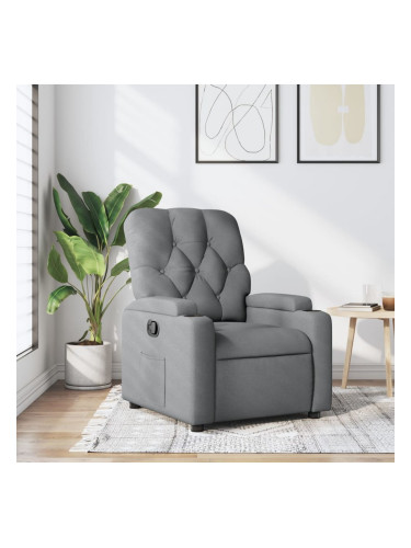 Sonata H Реклайнер стол, светлосив, текстил