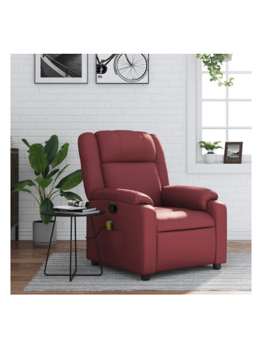 Sonata H Масажен наклоняем стол, виненочервен, изкуствена кожа