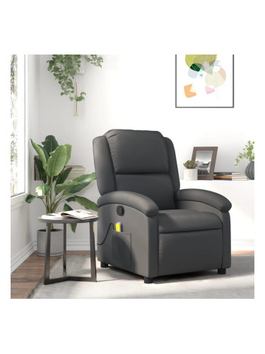 Sonata H Масажен наклоняем стол, сив, естествена кожа