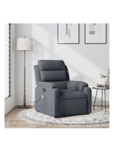 Sonata H Масажен наклоняем стол, тъмносив, кадифе