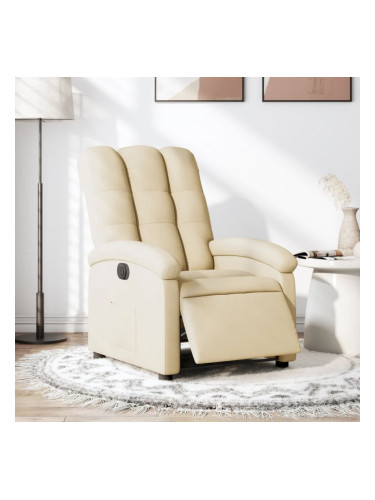 Sonata H Електрически стол реклайнер , кремав, текстил