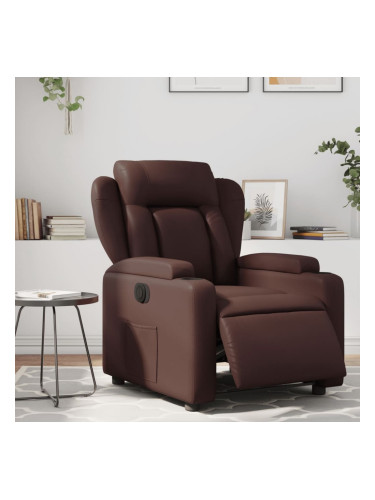 Sonata H Електрически наклоняем стол, кафяв, изкуствена кожа